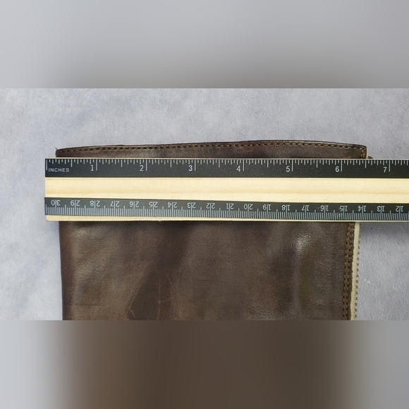 J. Crew Women's size 8.5 Boho Cowboy Western boots engineer brown leather rugged - Picture 10 of 15